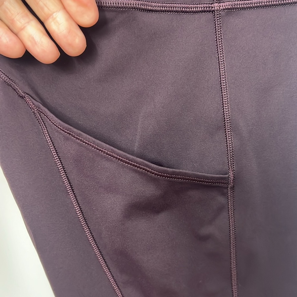 #28 Lululemon Fast Free Crop ll Nulux 19" 
Sz 8, Dark Adobe, Reflective Run Gym - Picture 5 of 14